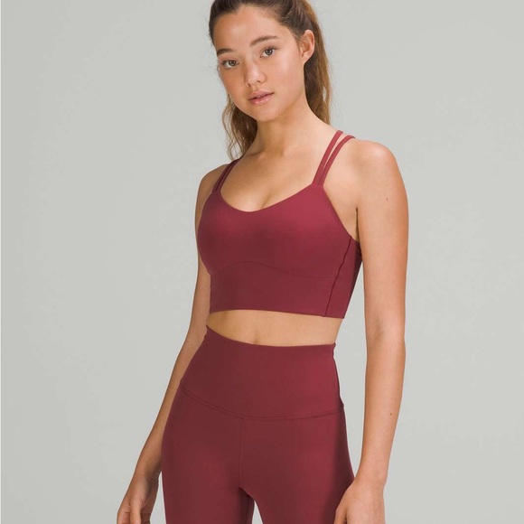 Lululemon Like a Cloud Longline Bra • Size 4 • Mulled Wine • NWOT - Picture 3 of 6